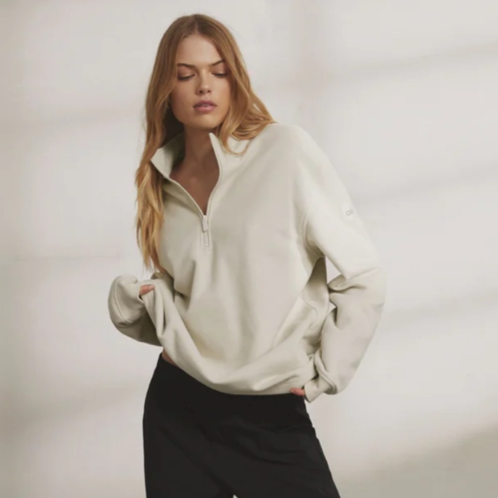 Alo Yoga RENOWN HEAVY WEIGHT 1/4 ZIP